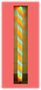 5943 LED Leuchtstab Zuckerstange 38mm 1230mm 12 Volt Orange-Wei�