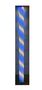 5945 LED Leuchtstab Zuckerstange 38mm 630mm 12 Volt Blau-Wei�