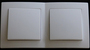 7776 Levina Kunststoff 2 x Wechselschalter wei� 250 Volt 10 Ampere 