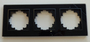 7831 Abelka Nuovo schwarz Glasrahmen 3-fach 240 x 90 mm 