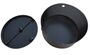 3441 Rundgeh�use Metall  155mm H�he 85mm schwarz mit L�ftungs�ffnungen 