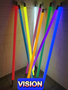 9721 LED Leuchtrhre matt 12 Volt gelb 1,23m lang  38 mm Leuchtstab