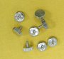 819 R�ndelschraube M 3 x 4 mm Metall vernickelt 10-er Pack 