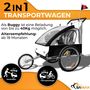 SAMAX Fahrradanh�nger 2in1 Jogger - in Wei�/Schwarz - Silver Frame
