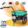 SAMAX Lastenanh�nger / Fahrradanh�nger f�r 60 Kg / 70 Liter mit Kupplung in Gr�n
