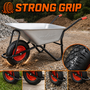MAXCRAFT Schubkarre / Bauschubkarre Luftbereifung 250 kg 100 L - Schwarz