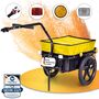 SAMAX Lastenanhnger / Fahrradanhnger fr 60 Kg / 70 Liter mit Kupplung in Gelb