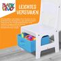 Baby Vivo Kindersitzgruppe mit multifunktionalem Tisch und 2 St�hlen aus Holz - Moritz