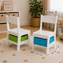 Baby Vivo Kindersitzgruppe mit multifunktionalem Tisch und 2 St�hlen aus Holz - Moritz