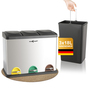 MAXCRAFT Mlleimer / Treteimer mit 3 Behltern - 54 Liter (3 x 18 Liter)