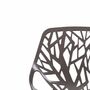 Makika Retro Stuhl Design-Stuhl - CALUNA 4er Set in Grau