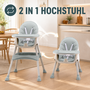 Baby Vivo Design 2in1 Kinderhochstuhl - Oscar T�rkis