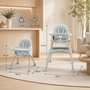 Baby Vivo Design 2in1 Kinderhochstuhl - Oscar T�rkis