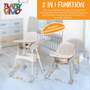 Baby Vivo Design 2in1 Kinderhochstuhl - Oscar in Beige