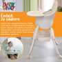Baby Vivo Design 2in1 Kinderhochstuhl - Oscar in Beige