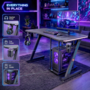 MY SIT Gaming Tisch Gizmo mit LED Beleuchtung