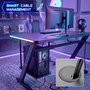 MY SIT Gaming Tisch Gizmo mit LED Beleuchtung