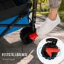 SAMAX Faltbarer Bollerwagen Offroad mit Dach - Blau