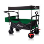 SAMAX Faltbarer Bollerwagen Offroad mit Dach - Schwarz / Gr�n