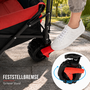 SAMAX Faltbarer Bollerwagen Offroad mit Dach - Schwarz / Gr�n