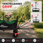 SAMAX Faltbarer Bollerwagen Offroad mit Dach - Schwarz / Rot