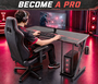 MY SIT Gaming Tisch 140 cm TITAN mit LED Beleuchtung und Mauspad