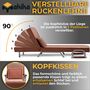 Makika Schlafsessel Schlafsofa Ted klappbar in Braun