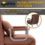 Makika Schlafsessel Schlafsofa Ted klappbar in Braun