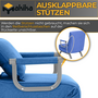 Makika Schlafsessel Schlafsofa Ted klappbar in Blau