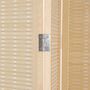 Makika Trennwand / Raumteiler aus Bambus Faltbar - Natur Hellbraun