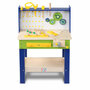 Baby Vivo Spielwerkbank / Werkbank f�r Kinder aus Holz - Luigi mit drehbaren Zahnr�dern und 29 Teilen Zubeh�r
