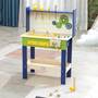 Baby Vivo Spielwerkbank / Werkbank f�r Kinder aus Holz - Luigi mit drehbaren Zahnr�dern und 29 Teilen Zubeh�r
