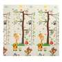 Baby Vivo Spielmatte / Spielteppich f�r Kinder doppelseitig mit Tieren 200 x 180 cm - Zoo