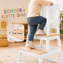 Baby Vivo Lernturm aus Holz - Mit Tafel in Wei�