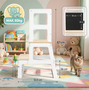Baby Vivo Lernturm aus Holz - Mit Tafel in Wei�
