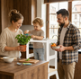 Baby Vivo Lernturm aus Holz - Mit Tafel in Wei�