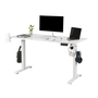 Makika H�henverstellbarer Schreibtisch elektrisch 140 x 70 cm - Wei�