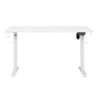 Makika H�henverstellbarer Schreibtisch elektrisch 140 x 70 cm - Wei�