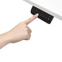 Makika H�henverstellbarer Schreibtisch elektrisch 140 x 70 cm - Wei�