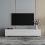 Makika TV Lowboard / Fernsehtisch - Wei� Hochglanz
