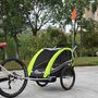SAMAX 360- drehbarer Fahrradanhnger 2in1 Jogger - in Grn - Black Edition