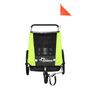 SAMAX 360- drehbarer Fahrradanhnger 2in1 Jogger - in Grn - Black Edition