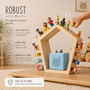 Baby Vivo Regal f�r Toniebox mit magnetischer Aufbewahrung f�r �ber 68 Tonies - F�nfeck