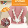 Baby Vivo Design Kinderhochstuhl aus Kunststoff - Tippy in Bubblegum