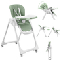 Baby Vivo Design Kinderhochstuhl aus Kunststoff - Tippy in Cool Mint