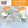 Baby Vivo Design Kinderhochstuhl aus Kunststoff - Tippy in Cool Mint