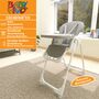 Baby Vivo Design Kinderhochstuhl aus Kunststoff - Tippy in Stardust
