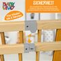 Baby Vivo Laufgitter aus Holz 8 Elemente - individuell verstellbar - PREMIUM in Grau