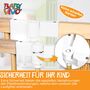 Baby Vivo Laufgitter aus Holz 8 Elemente - individuell verstellbar - PREMIUM in Wei�