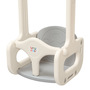 Baby Vivo Kinderrutsche / Rutsche mit Basketballkorb - Quacki in Wei� / Beige